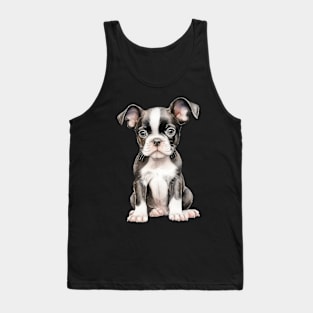 Puppy Boston Terrier Tank Top